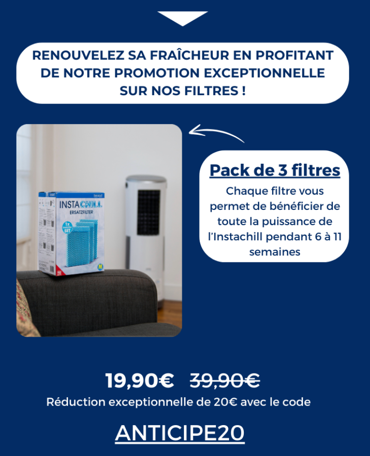 Lot de 3 filtres de remplacement Instachill - - La bonne remise