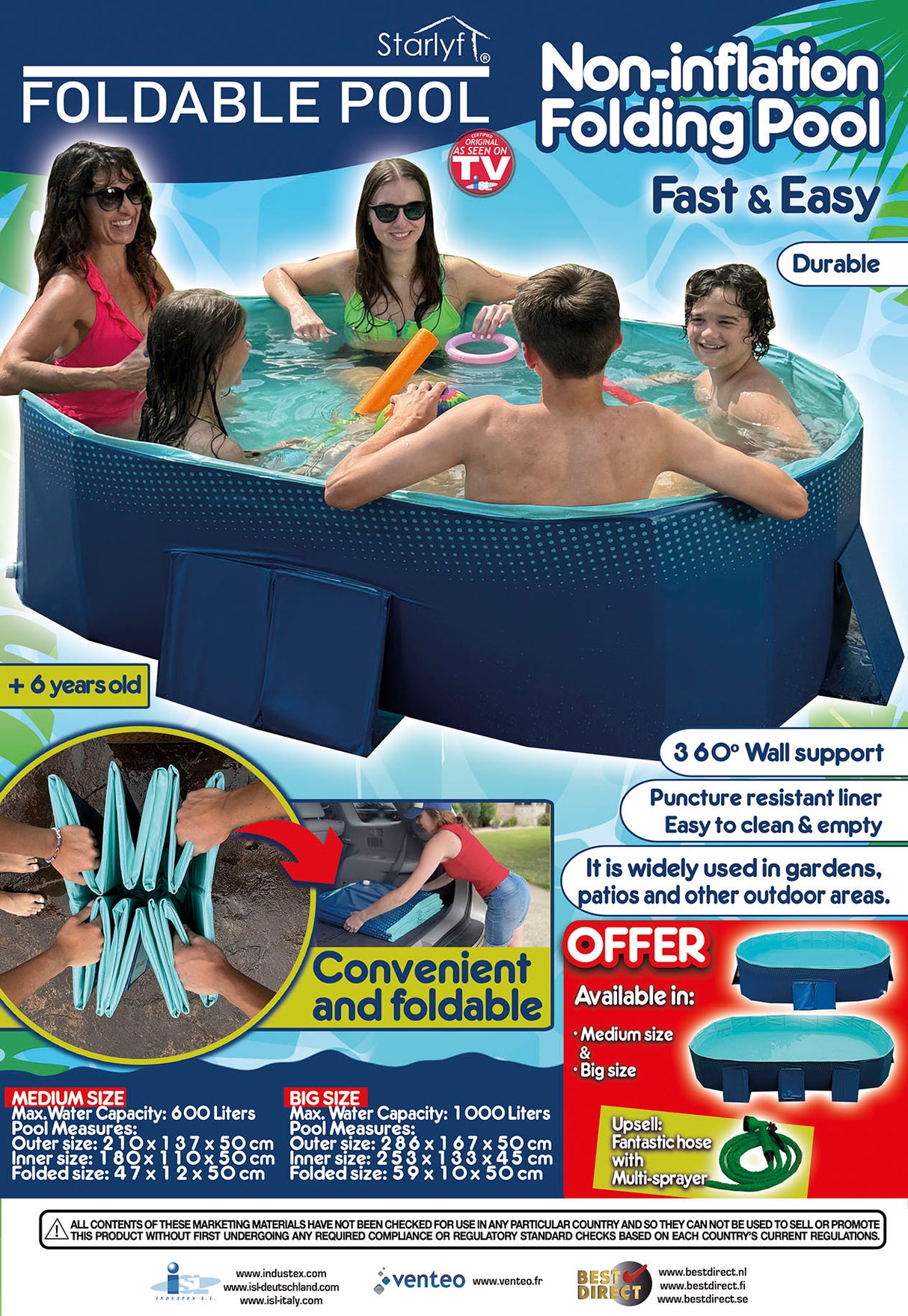 Piscine pliante taille M -  - La bonne remise