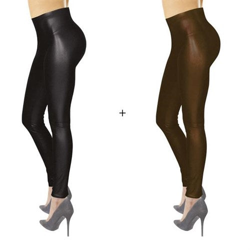 JEGGING EFFET CUIR - vêtements et chaussures - La bonne remise