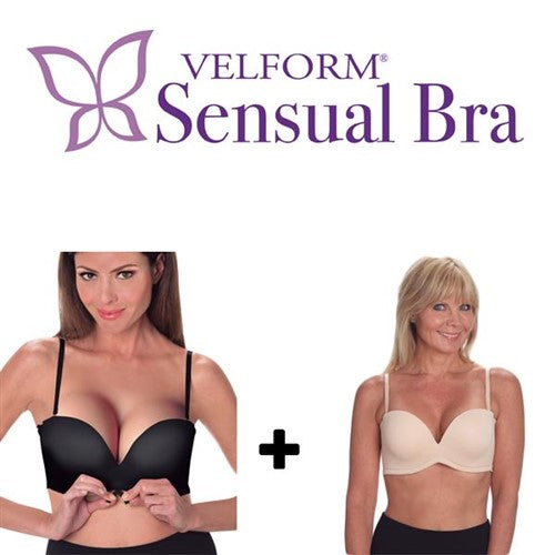 VELFORM SENSUAL BRA BLACK + NUDE - - La bonne remise