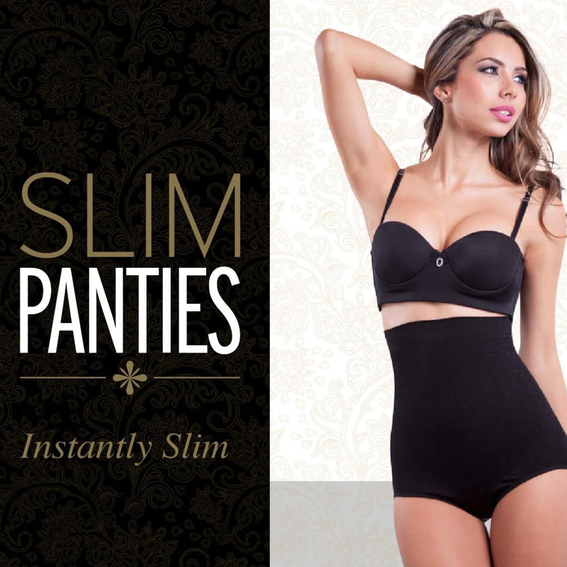 SLIM PANTIES CONTROL NUDE + BLACK - Vêtement amincissent, Promotion - La bonne remise