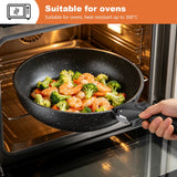 5Pcs Nonstick Cookware Set Detachable Handle Cast Aluminum Pots Pans with Lid Trivet for Kitchen Induction Gas Stove