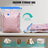 Ensemble Complet De Sacs De Compression Sous Vide – 12 Sacs (40X60 À 70X100 Cm) + Pompe Électrique Rechargeable 2-En-1 + Pompe Manuelle – Rangement Gain De Place Pour La Maison