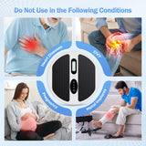 Professional EMS&TENS Foot Massager 20 Intensity Levels Squeezing, Kneading & Acupuncture for Relieves Foot & Leg Pain Blood Circulation