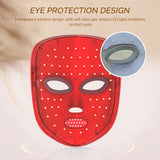 Masque Facial LED 7 Couleurs, Thérapie À La Lumière Rouge, Pour Le Rajeunissement Anti-Âge, Dispositif De Beauté Éclaircissant Pour La Peau