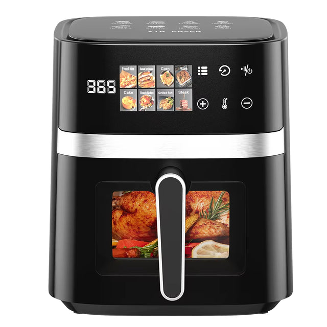 5.5L Capacity Air Fryer 1350W Oil Free Electric Fryer Timer Control Home Kitchen Cooker Non-Fat Fryer