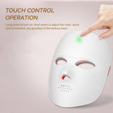 Masque Facial LED 7 Couleurs, Thérapie À La Lumière Rouge, Pour Le Rajeunissement Anti-Âge, Dispositif De Beauté Éclaircissant Pour La Peau